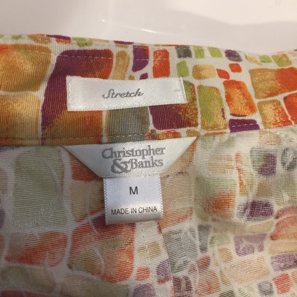 Christopher & Banks Blazer jacket.  Fun multicolor - Picture 6 of 6